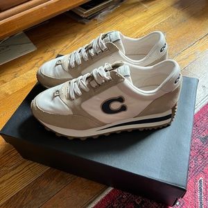 Coach beige runner sporty sneakers
